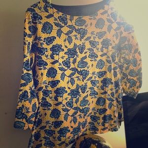 Talbots  floral blouse